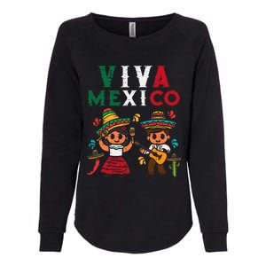 Viva Mexico Maracas Guitar Mexican Independence Womens California Wash Sweatshirt