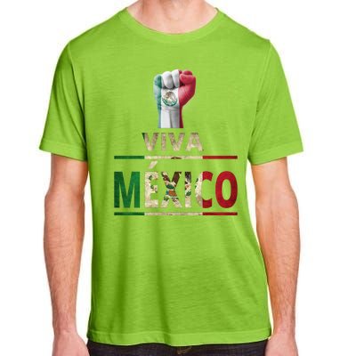 Viva Mexico Mexican Pride Fist Adult ChromaSoft Performance T-Shirt