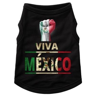 Viva Mexico Mexican Pride Fist Doggie Tank