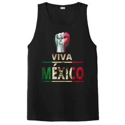 Viva Mexico Mexican Pride Fist PosiCharge Competitor Tank