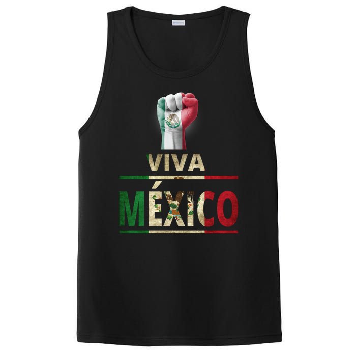 Viva Mexico Mexican Pride Fist PosiCharge Competitor Tank