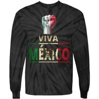 Viva Mexico Mexican Pride Fist Tie-Dye Long Sleeve Shirt