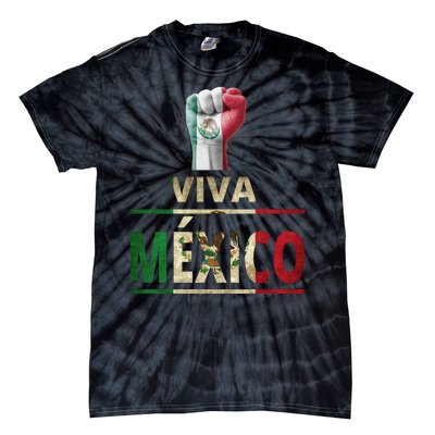 Viva Mexico Mexican Pride Fist Tie-Dye T-Shirt