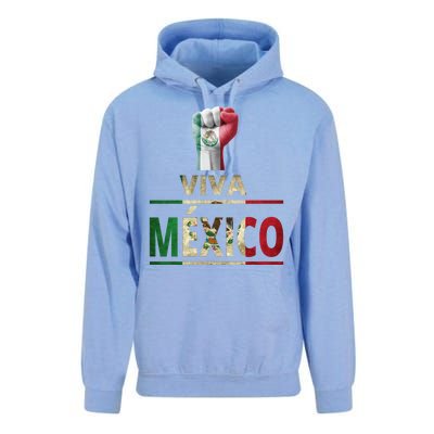 Viva Mexico Mexican Pride Fist Unisex Surf Hoodie