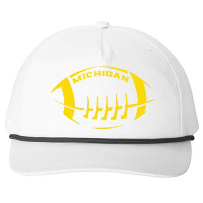 Vintage Michigan MI Vintage Design Classic Michigan Snapback Five-Panel Rope Hat