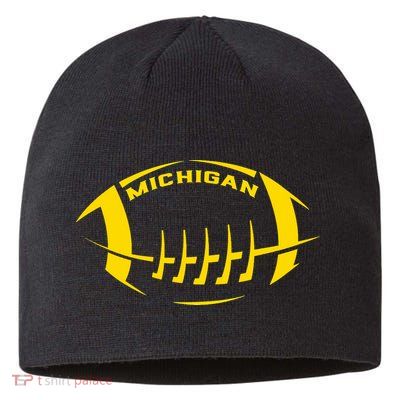 Vintage Michigan MI Vintage Design Classic Michigan Sustainable Beanie