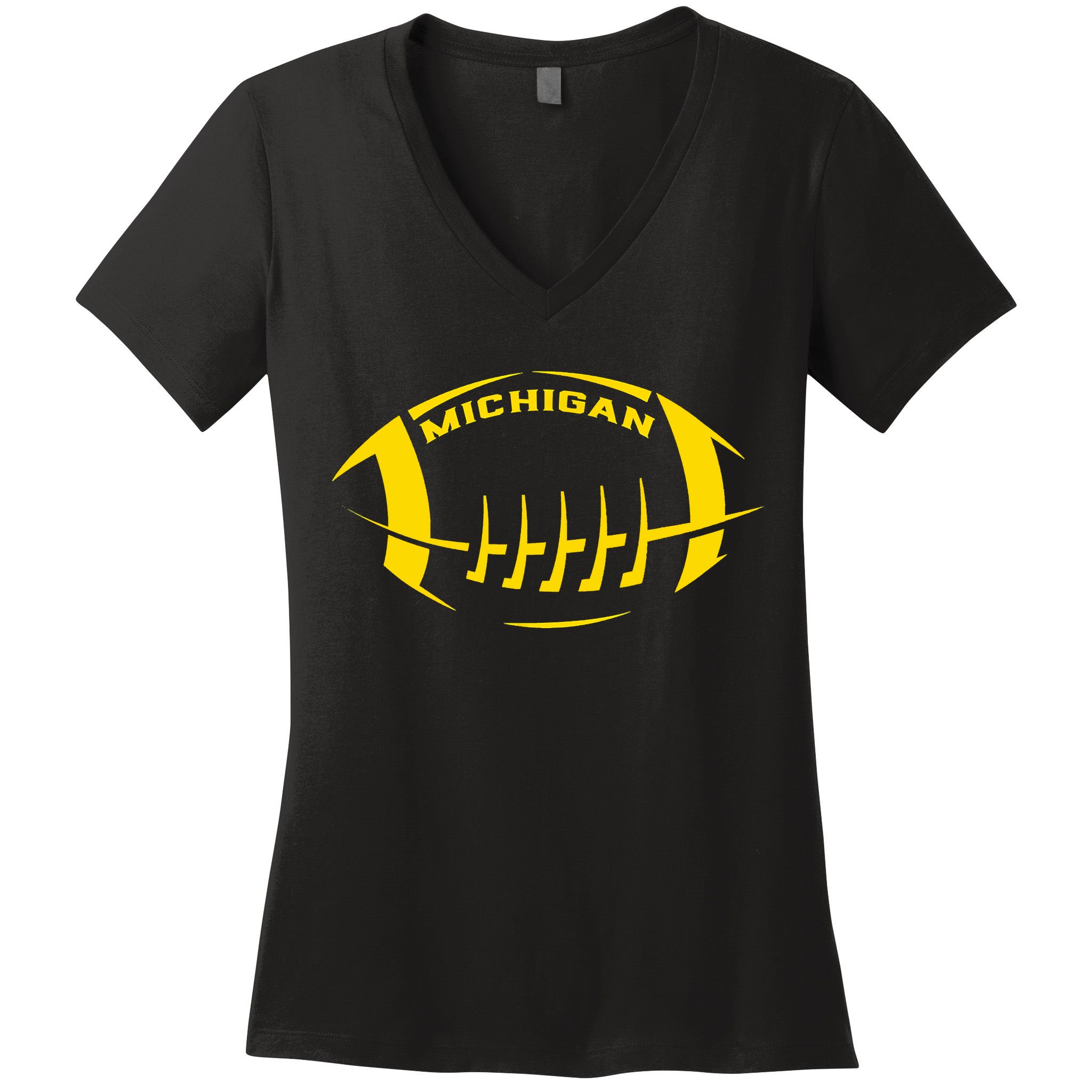 Vintage Michigan MI Vintage Design Classic Michigan Women's V-Neck T-Shirt