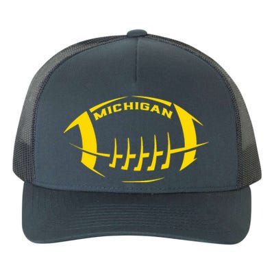 Vintage Michigan MI Vintage Design Classic Michigan Yupoong Adult 5-Panel Trucker Hat