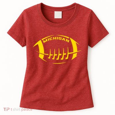 Vintage Michigan MI Vintage Design Classic Michigan Womens T-Shirt