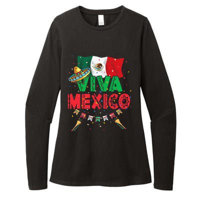 Viva Mexico Mexican Independence Day Independencia De Mexico Gift Womens CVC Long Sleeve Shirt