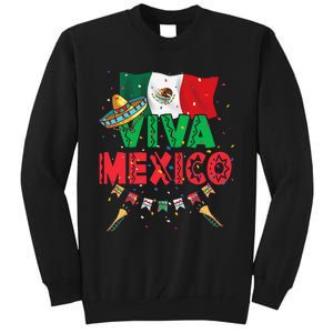 Viva Mexico Mexican Independence Day Independencia De Mexico Gift Tall Sweatshirt