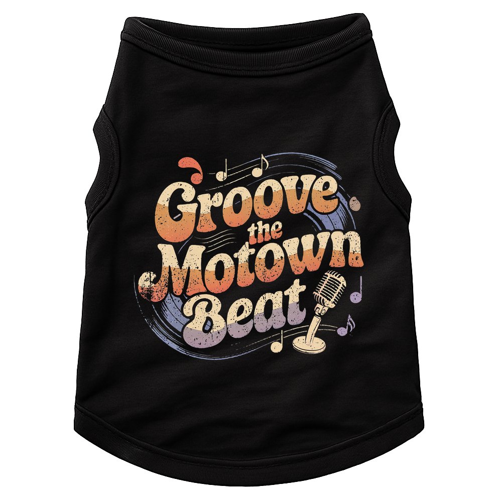 Vintage Motown Music Detroit Funk Groove Motown Beat Doggie Tank