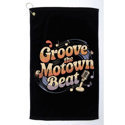 Vintage Motown Music Detroit Funk Groove Motown Beat Golf Towel