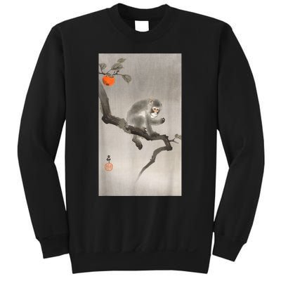 Vintage Macaque Monkey Japanese Nature Japan Art Sweatshirt