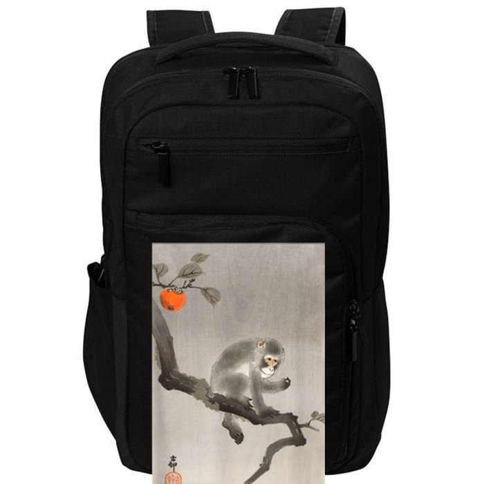 Vintage Macaque Monkey Japanese Nature Japan Art Impact Tech Backpack