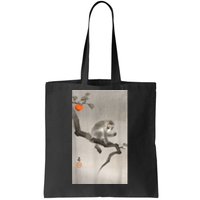 Vintage Macaque Monkey Japanese Nature Japan Art Tote Bag