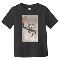 Vintage Macaque Monkey Japanese Nature Japan Art Toddler T-Shirt