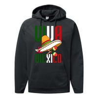 Viva Mexico Mexican Pride Performance Fleece Hoodie