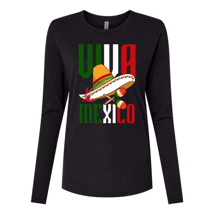 Viva Mexico Mexican Pride Womens Cotton Relaxed Long Sleeve T-Shirt