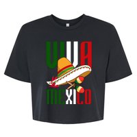 Viva Mexico Mexican Pride Bella+Canvas Jersey Crop Tee