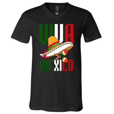 Viva Mexico Mexican Pride V-Neck T-Shirt