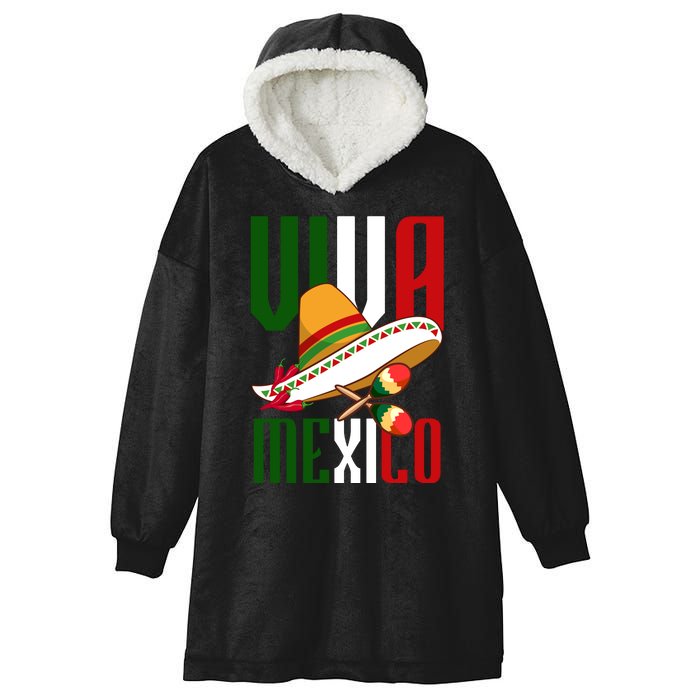 Viva Mexico Mexican Pride Hooded Wearable Blanket