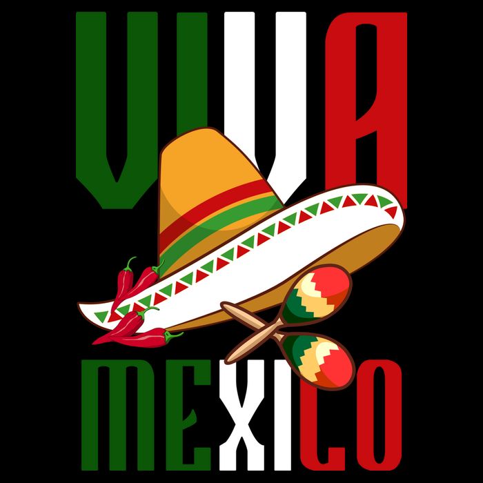 Viva Mexico Mexican Pride 7-Panel Snapback Hat