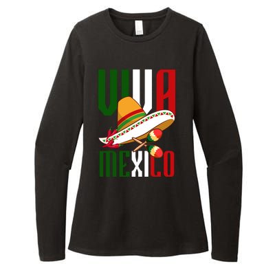 Viva Mexico Mexican Pride Womens CVC Long Sleeve Shirt