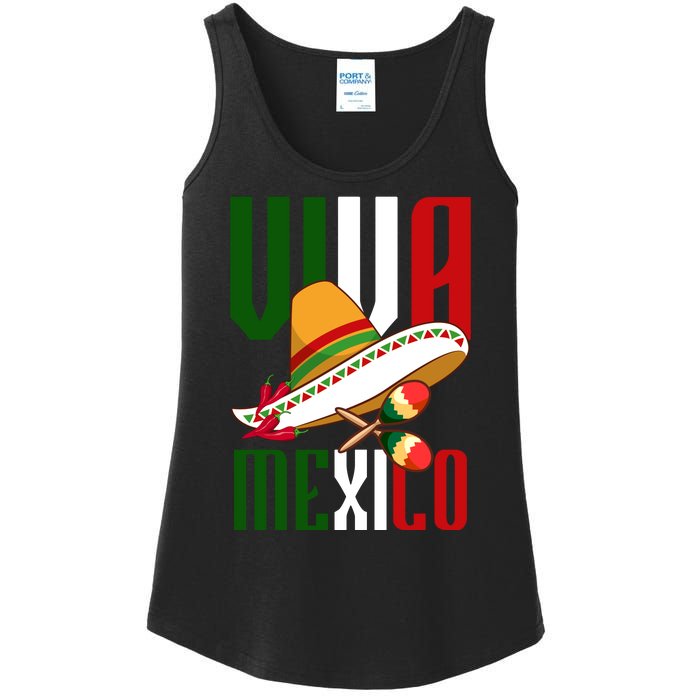 Viva Mexico Mexican Pride Ladies Essential Tank