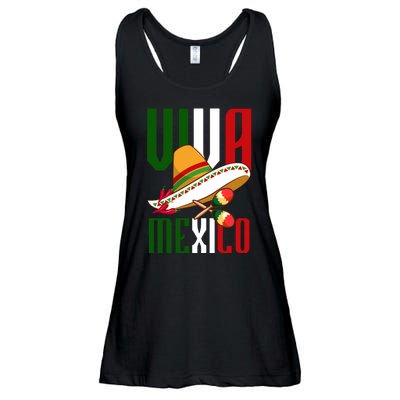 Viva Mexico Mexican Pride Ladies Essential Flowy Tank