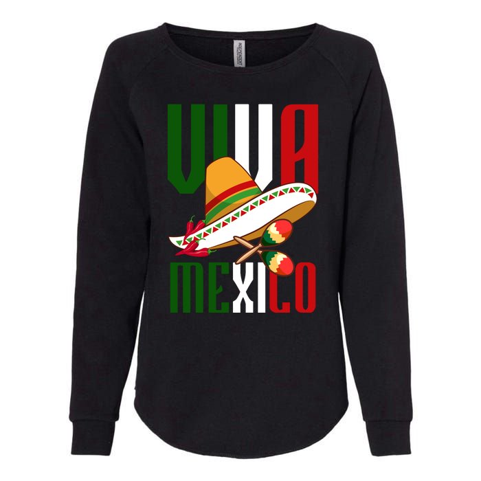 Viva Mexico Mexican Pride Womens California Wash Sweatshirt