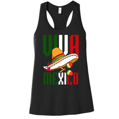 Viva Mexico Mexican Pride Women's Racerback Tank