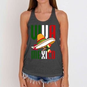 Viva Mexico Mexican Pride Women's Knotted Racerback Tank