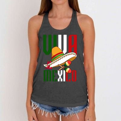 Viva Mexico Mexican Pride Women's Knotted Racerback Tank