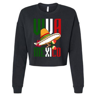 Viva Mexico Mexican Pride Cropped Pullover Crew