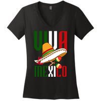 Viva Mexico Mexican Pride Women's V-Neck T-Shirt