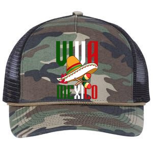 Viva Mexico Mexican Pride Retro Rope Trucker Hat Cap