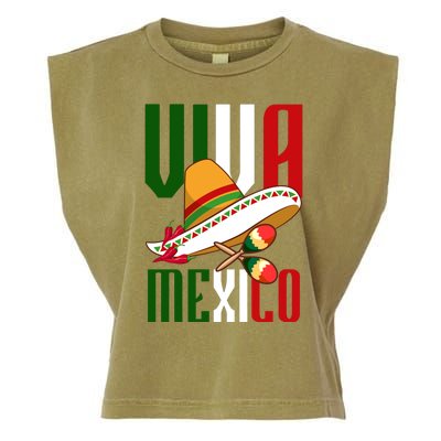 Viva Mexico Mexican Pride Garment-Dyed Women's Muscle Tee