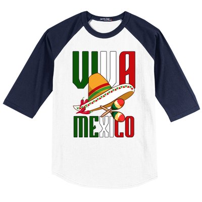 Viva Mexico Mexican Pride Baseball Sleeve Shirt