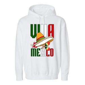 Viva Mexico Mexican Pride Garment-Dyed Fleece Hoodie