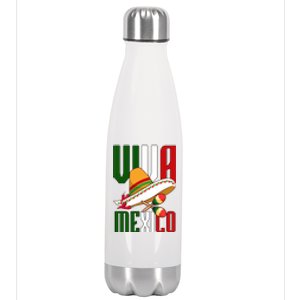 Viva Mexico Mexican Pride Stainless Steel Insulated Water Bottle