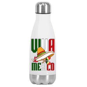 Viva Mexico Mexican Pride Stainless Steel Insulated Water Bottle