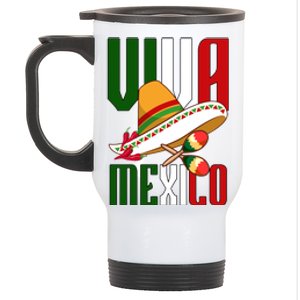 Viva Mexico Mexican Pride Stainless Steel Travel Mug