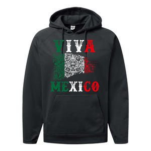 Viva Mexico Mexican Independence Day Performance Fleece Hoodie