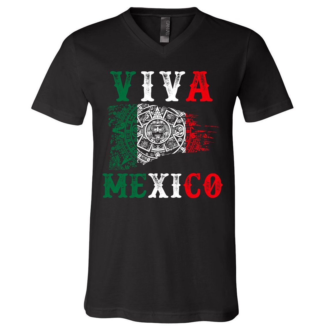 Viva Mexico Mexican Independence Day V-Neck T-Shirt