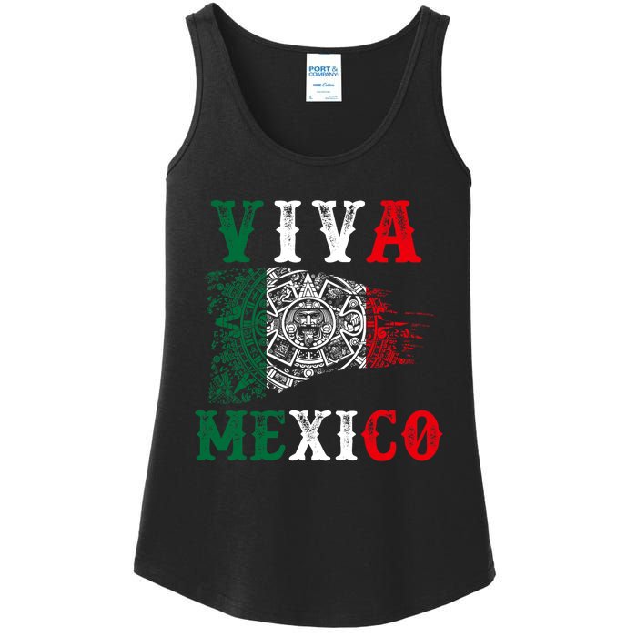 Viva Mexico Mexican Independence Day Ladies Essential Tank