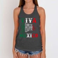 Viva Mexico Mexican Independence Day Women's Knotted Racerback Tank