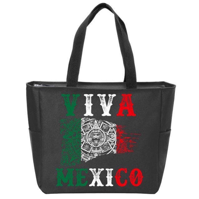 Viva Mexico Mexican Independence Day Zip Tote Bag