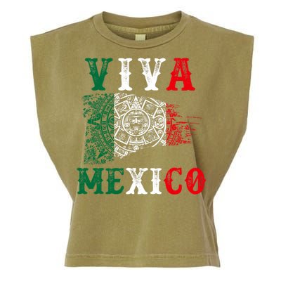 Viva Mexico Mexican Independence Day Garment-Dyed Women's Muscle Tee