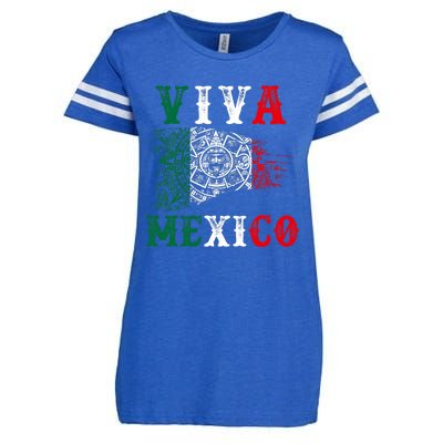 Viva Mexico Mexican Independence Day Enza Ladies Jersey Football T-Shirt